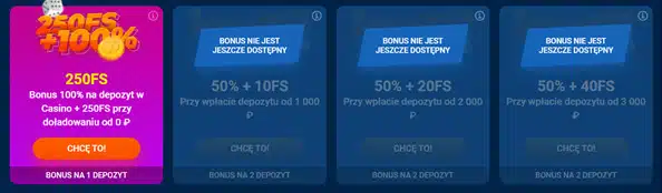 Bonusy depozytowe w polskim kasynie Mostbet