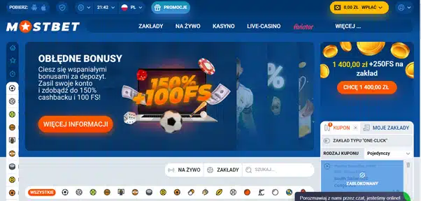 Bukmacher Mostbet: platforma oparta na prawdopodobieństwie