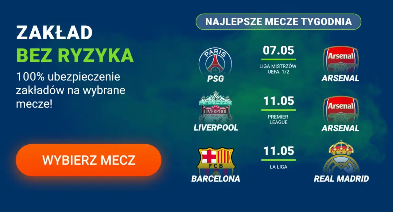 Zakłady bez ryzyka w Mostbet w Polsce