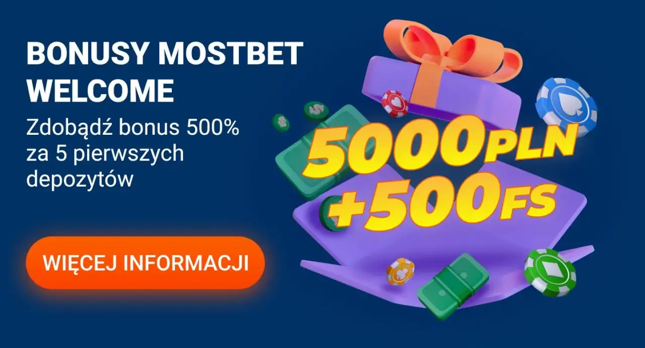 Bonus powitalny w Mostbet po rejestracji